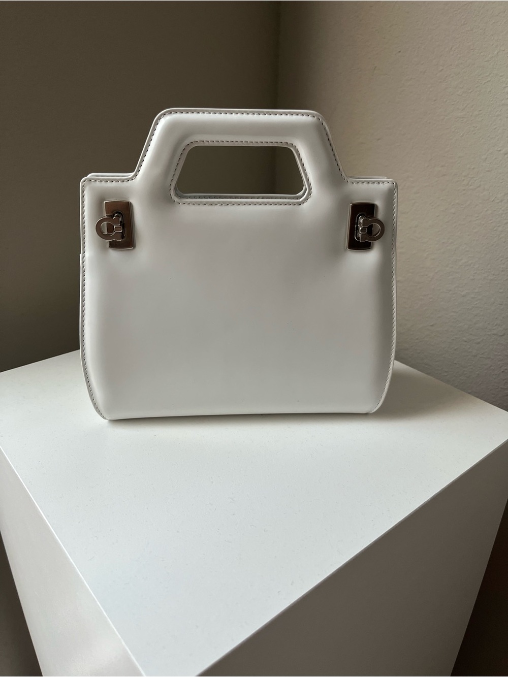 Ferragamo White Mini Wanda Bag